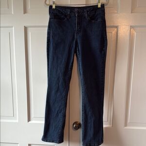 NYDJ Womens Boot-Cut Jeans Dark Wash Sz 10 Lift Tuck Slimming